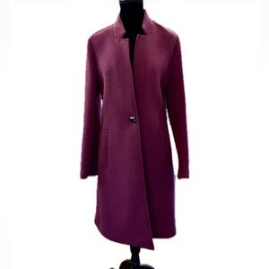Nanette Lepore Wine Colored Dress Coat
